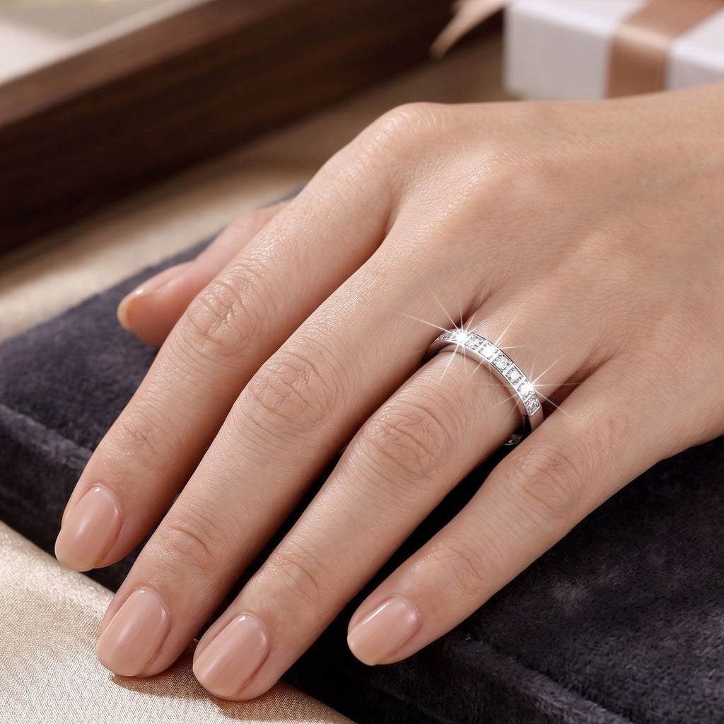Vortex - Royal Elegance Solitaire Ring - Silver Finish