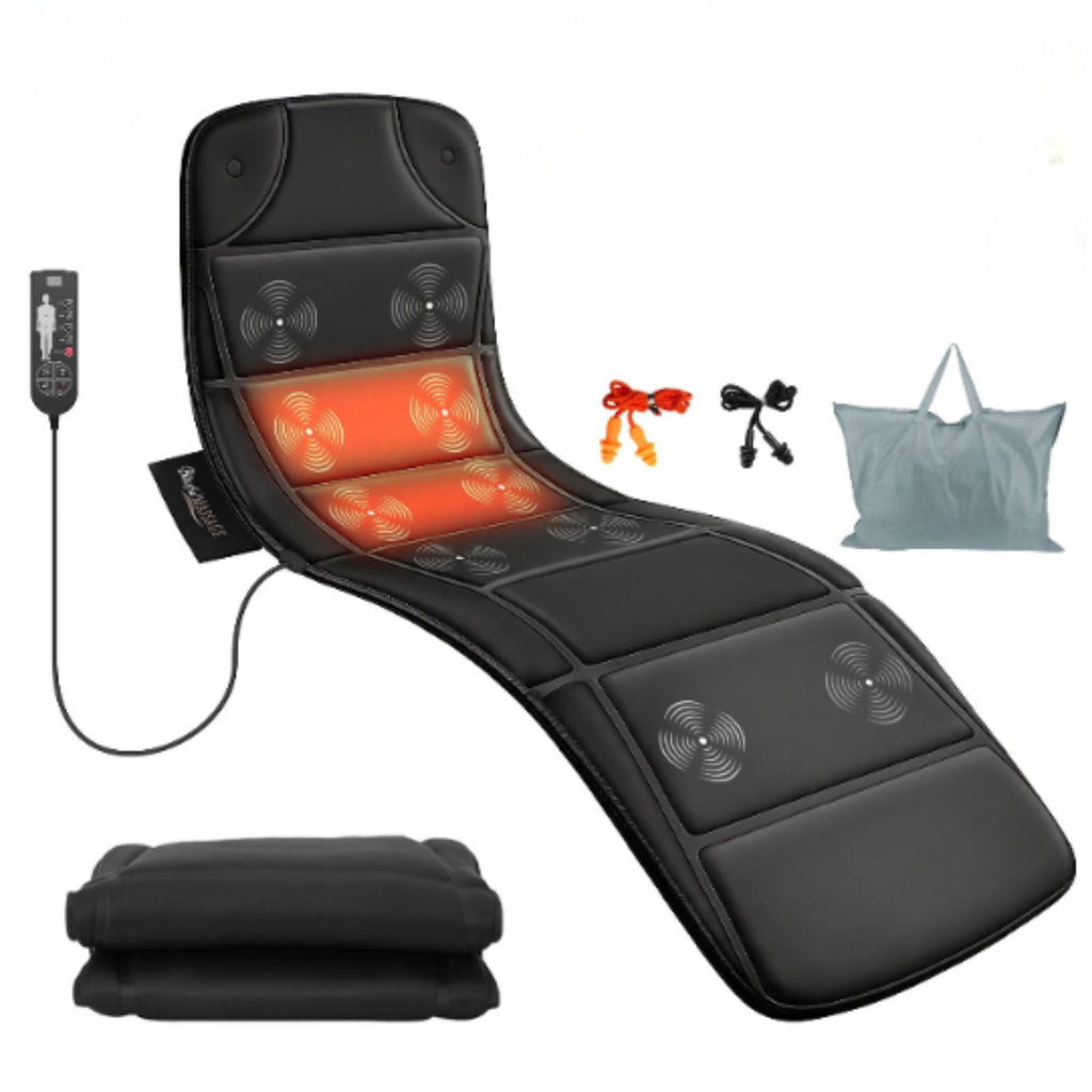 Vortex Obsidian Sanctuary | 10-Motor Full-Body Heated Massage Mat